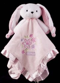 Carters Just One Year JOY Bunny Rabbit Lovely Girl Blanket Plush Lovey